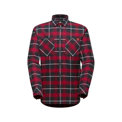 Abbildung von Mammut Alvra Langarmshirt Herren schwarz blutrot XXL