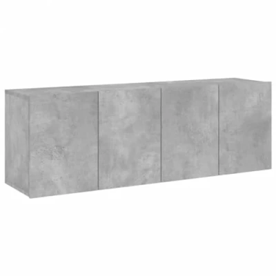 Abbildung von vidaXL TV Wand Wandschränke 2 Stk. Betongrau 60x30x41 cm, (2 St)