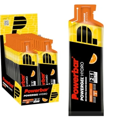Abbildung von Powerbar PowerGel Hydro Orange 24x67ml High Carb Energie Gel + C2MAX Natrium