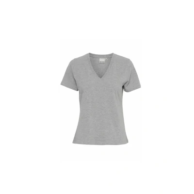 Abbildung von ICHI Ihpalmer V SS Tshirt basic, Damen, Größe: Small, Grey melange