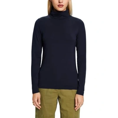 Abbildung von Esprit ROLL NECK Langarmshirt, Damen, Größe: 44, Navy