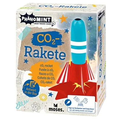 Abbildung von moses. PhänoMINT CO2 Rakete, Experimentier Set für kleine Raketenwissenschaftler, Kunststoff Rakete Kinder ab 8 Jahren