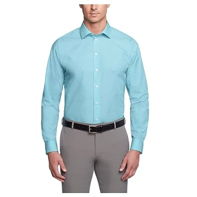 Abbildung von UNLISTED Herren Solid Dress Shirts Klassisches Hemd, Aqua, 41 cm 42 Hals 91 94 Ärmel