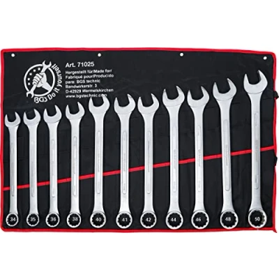 Abbildung von BGS Diy 71025 Maul Ringschlüssel Satz XXL SW 34 50 mm 11 tlg.
