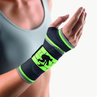 Abbildung von Bort Manubasic Sport Bandage links medium schw/grün