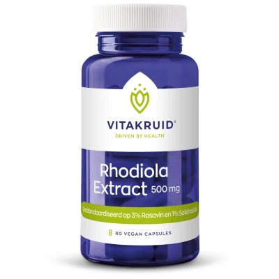 Abbildung von Vitakruid Rhodiola extract 500 mg 3% Rosavin 60 vegan capsules