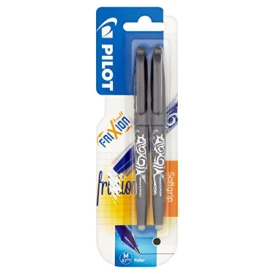 Abbildung von Pilot Frixion Tintenroller, radierbar, schwarz Twin