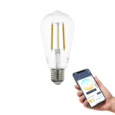 Abbildung von Eglo 12236 Connect Z LED Leuchtmittel E27 6W Glas klar L:14.2cm Ø:6.4cm dimmbar 2200 6500K warmweiß bis tageslichtweiß