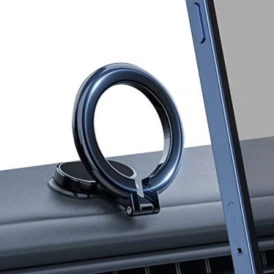 Abbildung von powerland Handyhalterung Auto Magnet Entwickelt für iPhone 14/13/12 Serie Magsafe Autohalterung, 【Upgrade faltbar】 Universal 360 Drehbar Magnetische Kfz Handyhalter Kompatibel Alle Smartphones