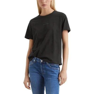 Abbildung von Marc O&#039;Polo Denim Shortsleeve Roundneck Basic FIT WITH LOGO Tshirt basic, Damen, Größe: XXS, Black