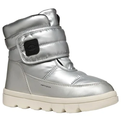 Abbildung von Geox Willaboom Snowboot/Winterstiefel für Kinder, Größe: 29, Silver Textil/synthetik