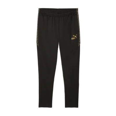Abbildung von Puma Kingtouch Fussball Jogginghose, Herren, Größe: XS, Black/gold