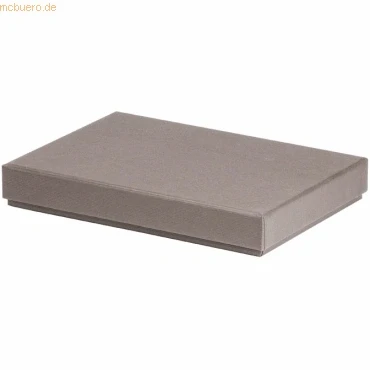 Abbildung von Rössler Papier 13521453491 Boxline Kartonage rechteckig, passend für DIN A5, Taupe, 1 Stück