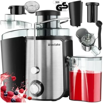 Abbildung von tectake Entsafter Frufi, 600 W, 500 ml Fassungsvermögen