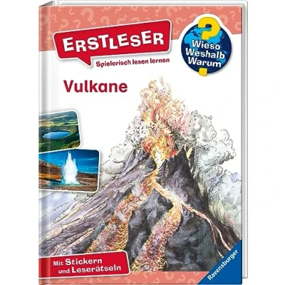 Abbildung von Wieso? Weshalb? Warum? Erstleser, Band 2: Vulkane: Mit Stickern und Leserätseln (Wieso? 2)