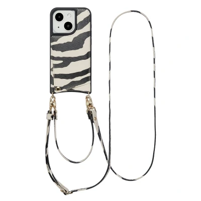 Abbildung von Apple iPhone 15 Hülle Kunstleder Selencia Hard Case/Backcover Handyhülle Bunt