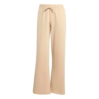 Abbildung von adidas Damen Essentials SMALL Logo Feel Cozy Open Hem Pants, warm Sandstone/White, L