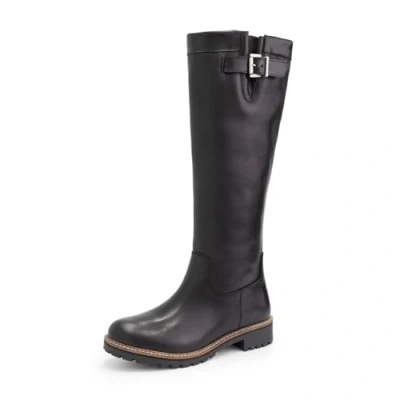 Abbildung von Travelin Daneborg Cowboy/Bikerboot, Damen, Größe: 41, Black Schuhe