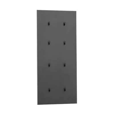 Abbildung von Lomadox Garderobenpaneel Flur Garderobe Hakenpaneel Wandpaneel 8 Kleiderhaken Kleiderständer modern in schwarz matt