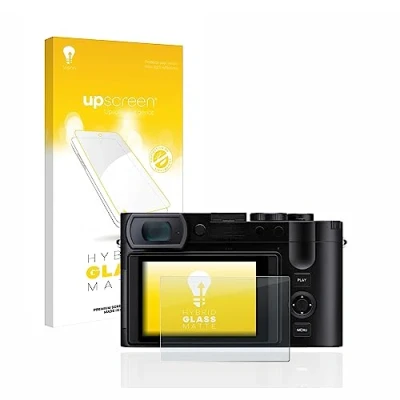 Abbildung von upscreen Entspiegelungs Schutzglas für Leica Q3 / 43 Schutzfolie Matt, Glas Folie [mattierend, 9H Panzerschutz, Anti Fingerprint]