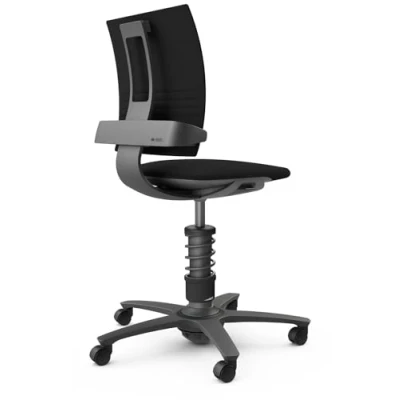 Abbildung von aeris 3Dee ergonomischer Bürostuhl Schreibtischstuhl mit einzigartiger Rückenlehne ohne Armlehne Drehstuhl, stufenlos höhenverstellbar 42 56 cm