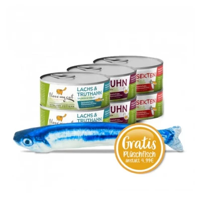 Abbildung von I love my cat Starter Paket mit Katzenfutter Nass 600 g