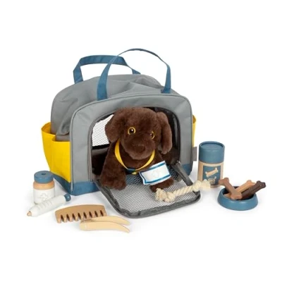 Abbildung von Small Foot Plüschfigur Hund mit Tasche (Set, 15 St), Pflege und Tierarzt Zubehör