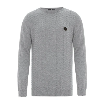 Abbildung von Cipo &amp; Baxx Strickpullover, Herren, Größe: Large, Lightgrey