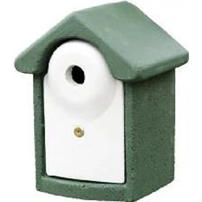 Abbildung von Wildlife Nistkasten Holzbeton grün/weiß LxBxH: 16,5x18,5x25