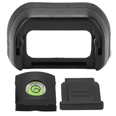 Abbildung von Okular Augenmuschel Sucher Augenmuschel, Cold Shoe Cover Level Set Kit für Sony A6600 A6500 A6400 Kamera