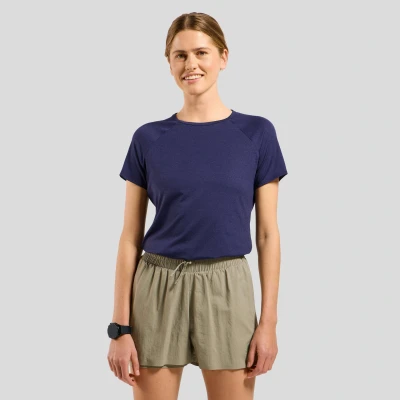 Abbildung von ODLO CREW NECK Essential Sport Tshirt, Damen, Größe: 30/32, Eclipse melange