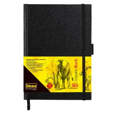 Abbildung von Idena Skizzenblock 63143 Skizzenbuch, A5, blanko, 80 Blatt, 110 g/m², Hardcover