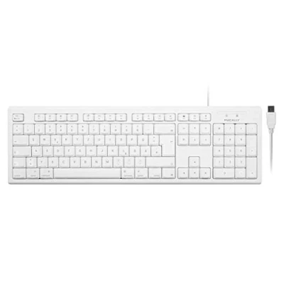 Abbildung von Macally QKEY DE, erweiterte Mac Tastatur, USB A 105 Tasten mit Ziffernblock, deutsches QWERTZ Layout