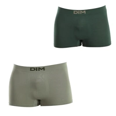 Abbildung von Dim Nahtlose Baumwoll Boxershorts Für Männer x2, Mitternachtsblau/Schwarz, M