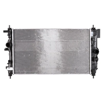 Abbildung von NRF 53129 Kühler, Motorkühlung Aluminium 680 382 28 mit Anbauteilen Kühlrippen gelötet CHEVROLET: Cruze Kombi, Limousine, Schrägheck