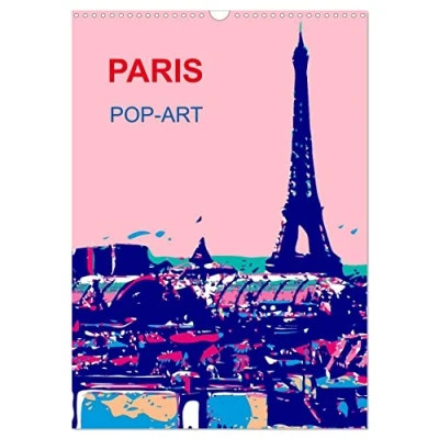 Abbildung von Paris pop art (Wandkalender 2025 DIN A3 hoch), CALVENDO Monatskalender