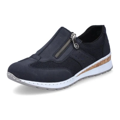 Abbildung von Rieker Slipper, Damen, Größe: 42, Blau Schuhe