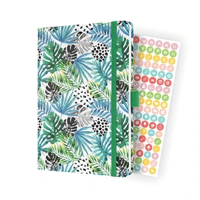 Abbildung von SIGEL J4355/2 Wochenkalender Jolie 2024, Green Jungle Fever, ca. A5, Hardcover, Gummiband, Stiftschlaufe, Einstecktasche, 174 Seiten, aus nachhaltigem Papier, Terminplaner, 2 Stück