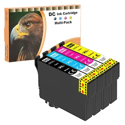 Abbildung von D&amp;C 4X Druckerpatronen Kompatibel für Epson 503XL 503 XL Expression Home XP 5200 5205 XP5200 XP5205, Workforce WF 2960 2965 WF2960 WF2965 2960DWF 2965DWF
