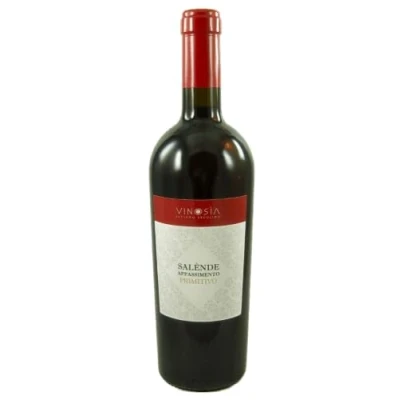 Abbildung von Messapio (Collezione Salende) Primitivo Appassimento IGT 2021 von Vinosia (1x0,75l), exzellenter Rotwein aus Apulien