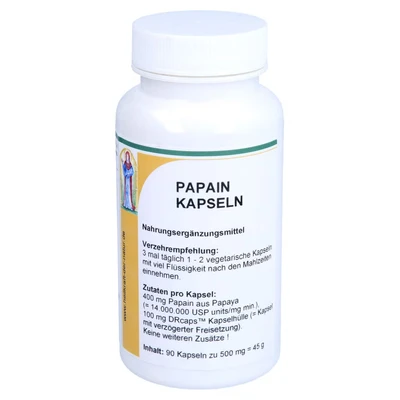 Abbildung von Papain 400 mg Kapseln 90 St