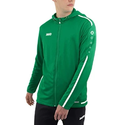 Abbildung von JAKO Kinder Kapuzenjacke Striker 2.0, sportgrün/weiß, 152, 6819