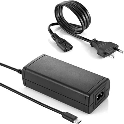 Abbildung von Poppstar Universal USB C Netzteil 65W für Laptop / Notebook Ladegerät (1 tlg., 5V 9V 12V 15V DC (max. 3A) 20V 3,25A), mit Typ Anschluss und Euro Netzkabel)