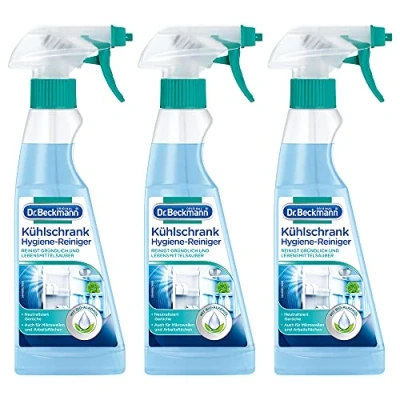 Abbildung von 3x Dr. Beckmann Kühlschrank Hygiene Reiniger mit Bio Alkohol 250 ml
