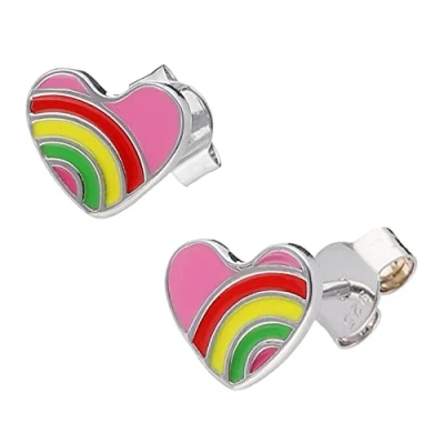 Abbildung von trendor 41669 Kinder Ohrringe Silber 925 Herz Ohrstecker