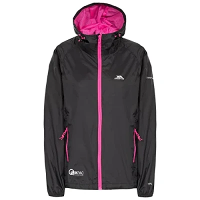 Abbildung von Trespass Qikpac Female Jacket, Moss, XXL, Kompakt Zusammenrollbare Wasserdichte Jacke für Damen, XX Large / 2XL 2X Large, Grün