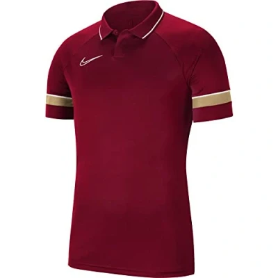 Abbildung von Nike Performance Academy Poloshirt, Herren, Größe: Small, Rotweissgelb
