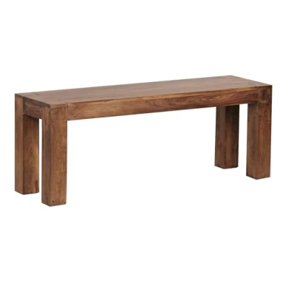 Abbildung von FINEBUY Essbank SuVa2382_1 (Sheesham Massivholz 120x45x35 cm Esszimmerbank), Küchenbank Esszimmer ohne Lehne, Landhausstil
