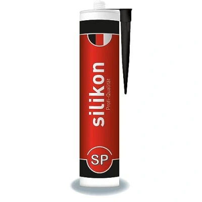 Abbildung von Sanitär Silikon 310 ml Kartusche schwarz, Fugendichtmasse für Bad, Dusche, Küche, wasserfest mit Schutzeffekt, Schimmelresistent, UV und witterungsbeständig