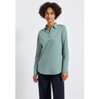 Abbildung von Street One Damen 3412265 Business Hemdbluse, Arona Blue, 34